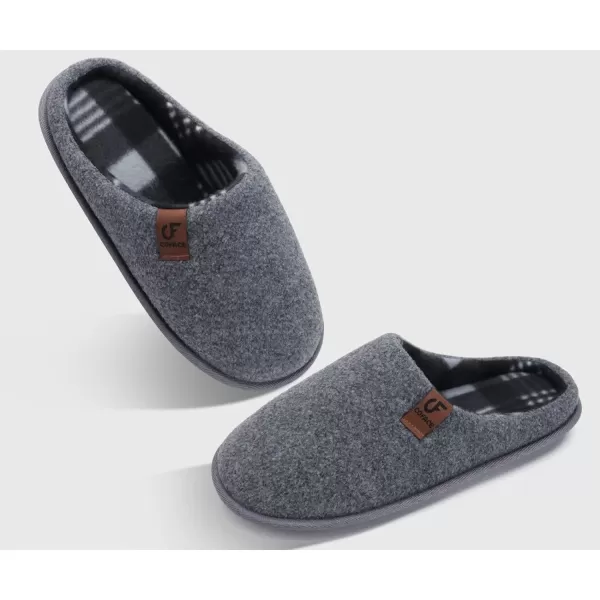 COFACE Unisex Mens Womens Cozy Memory Foam Scuff Slippers Casual Slip On Warm House Shoes Indoor/Outdoor Sandal Slippers With Arch Support Rubber Sole Size 4-15