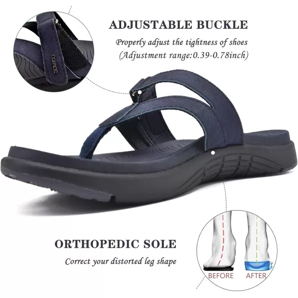 COFACE Womens Fashion Orthotic Flip Flops Ladies Slip On Lightweight Athletic Yoga Mat Cushion Thong Sandals With Comfortable Plantar Fasciitis Arch Support