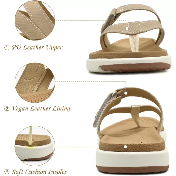COFACE Womens Fashion Orthotic Flip Flops Ladies Slip On Lightweight Athletic Yoga Mat Cushion Thong Sandals With Comfortable Plantar Fasciitis Arch Support