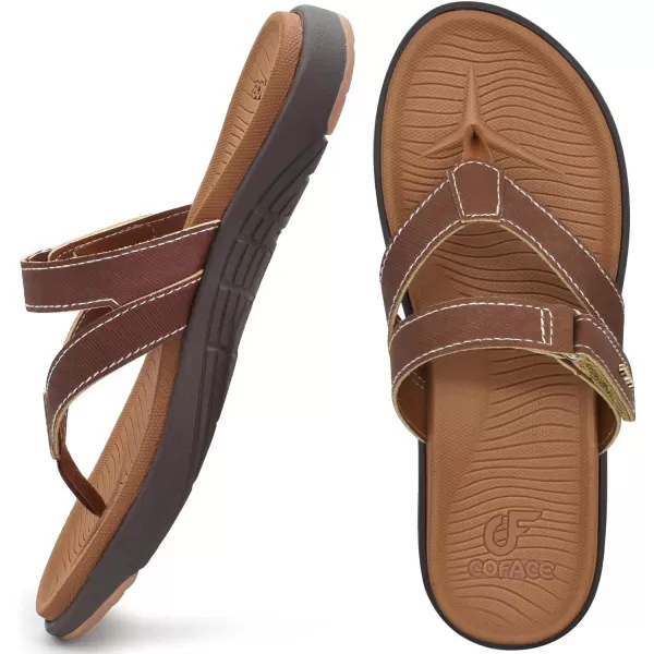 COFACE Womens Fashion Orthotic Flip Flops Ladies Slip On Lightweight Athletic Yoga Mat Cushion Thong Sandals With Comfortable Plantar Fasciitis Arch Support