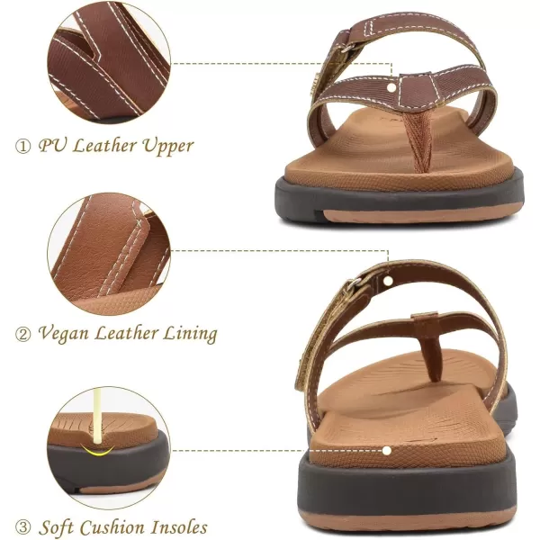 COFACE Womens Fashion Orthotic Flip Flops Ladies Slip On Lightweight Athletic Yoga Mat Cushion Thong Sandals With Comfortable Plantar Fasciitis Arch Support
