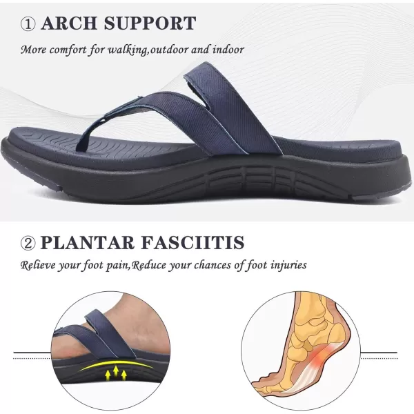 COFACE Womens Fashion Orthotic Flip Flops Ladies Slip On Lightweight Athletic Yoga Mat Cushion Thong Sandals With Comfortable Plantar Fasciitis Arch Support