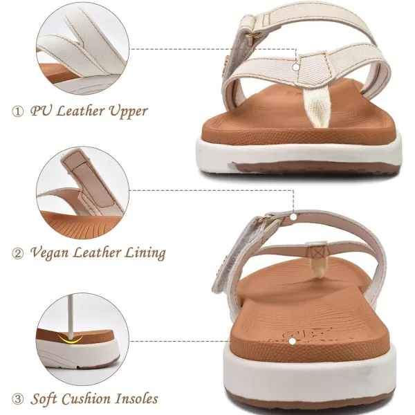 COFACE Womens Fashion Orthotic Flip Flops Ladies Slip On Lightweight Athletic Yoga Mat Cushion Thong Sandals With Comfortable Plantar Fasciitis Arch Support