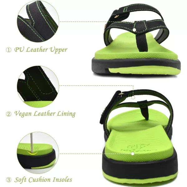 COFACE Womens Fashion Orthotic Flip Flops Ladies Slip On Lightweight Athletic Yoga Mat Cushion Thong Sandals With Comfortable Plantar Fasciitis Arch Support