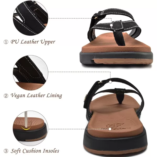 COFACE Womens Fashion Orthotic Flip Flops Ladies Slip On Lightweight Athletic Yoga Mat Cushion Thong Sandals With Comfortable Plantar Fasciitis Arch Support