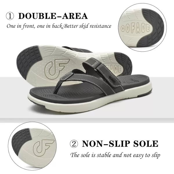COFACE Womens Fashion Orthotic Flip Flops Ladies Slip On Lightweight Athletic Yoga Mat Cushion Thong Sandals With Comfortable Plantar Fasciitis Arch Support