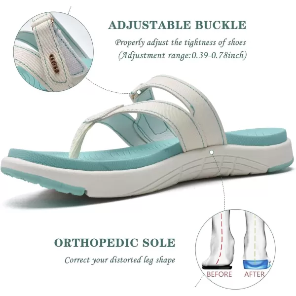 COFACE Womens Fashion Orthotic Flip Flops Ladies Slip On Lightweight Athletic Yoga Mat Cushion Thong Sandals With Comfortable Plantar Fasciitis Arch Support
