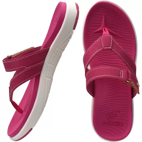 COFACE Womens Fashion Orthotic Flip Flops Ladies Slip On Lightweight Athletic Yoga Mat Cushion Thong Sandals With Comfortable Plantar Fasciitis Arch Support