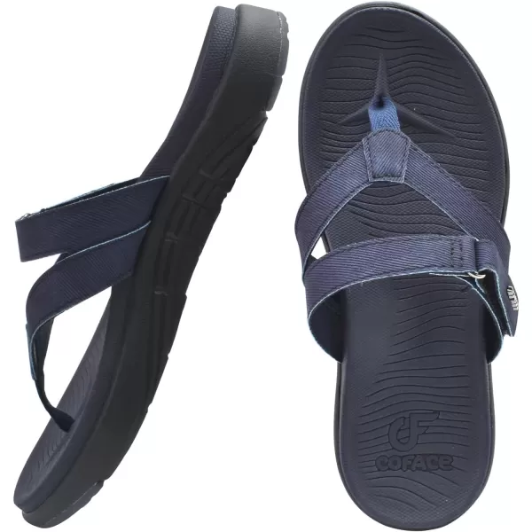 COFACE Womens Fashion Orthotic Flip Flops Ladies Slip On Lightweight Athletic Yoga Mat Cushion Thong Sandals With Comfortable Plantar Fasciitis Arch Support