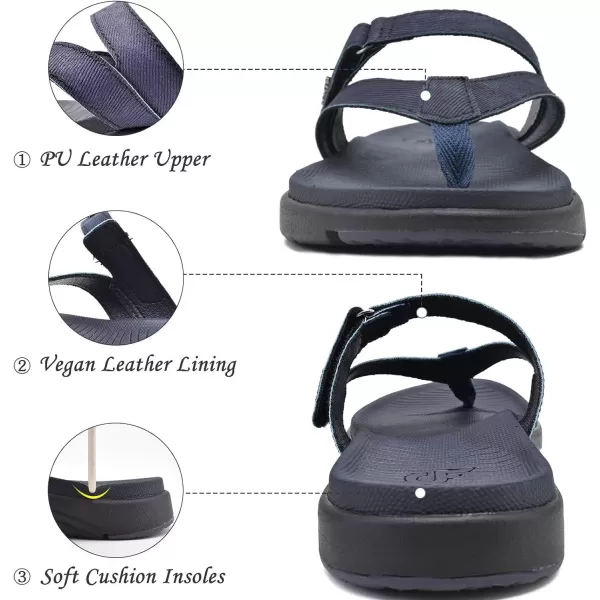 COFACE Womens Fashion Orthotic Flip Flops Ladies Slip On Lightweight Athletic Yoga Mat Cushion Thong Sandals With Comfortable Plantar Fasciitis Arch Support