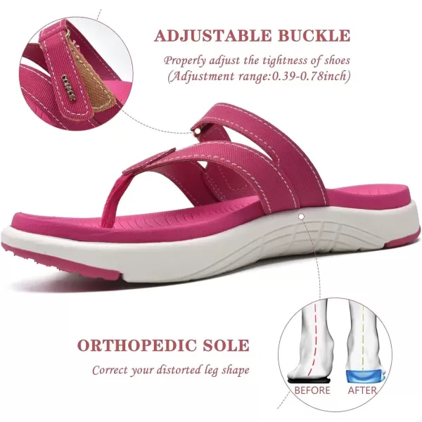 COFACE Womens Fashion Orthotic Flip Flops Ladies Slip On Lightweight Athletic Yoga Mat Cushion Thong Sandals With Comfortable Plantar Fasciitis Arch Support