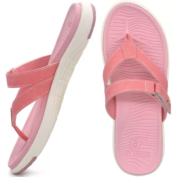 COFACE Womens Fashion Orthotic Flip Flops Ladies Slip On Lightweight Athletic Yoga Mat Cushion Thong Sandals With Comfortable Plantar Fasciitis Arch Support
