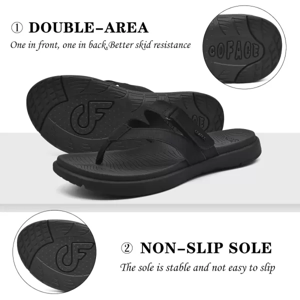 COFACE Womens Fashion Orthotic Flip Flops Ladies Slip On Lightweight Athletic Yoga Mat Cushion Thong Sandals With Comfortable Plantar Fasciitis Arch Support