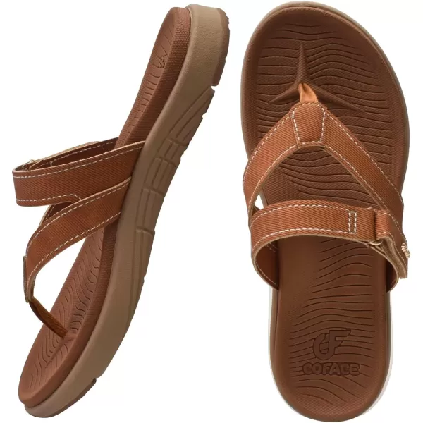 COFACE Womens Fashion Orthotic Flip Flops Ladies Slip On Lightweight Athletic Yoga Mat Cushion Thong Sandals With Comfortable Plantar Fasciitis Arch Support