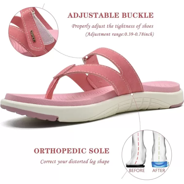 COFACE Womens Fashion Orthotic Flip Flops Ladies Slip On Lightweight Athletic Yoga Mat Cushion Thong Sandals With Comfortable Plantar Fasciitis Arch Support