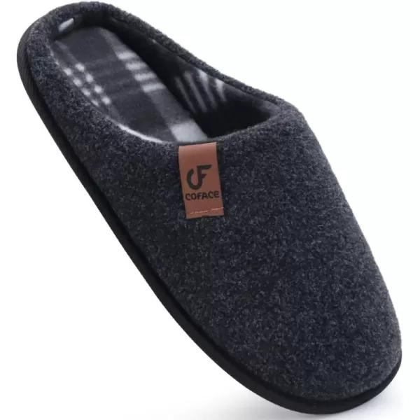 COFACE Unisex Mens Womens Cozy Memory Foam Scuff Slippers Casual Slip On Warm House Shoes Indoor/Outdoor Sandal Slippers With Arch Support Rubber Sole Size 4-15