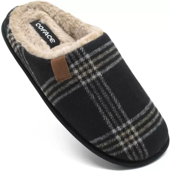 COFACE Unisex Mens Womens Cozy Memory Foam Scuff Slippers Casual Slip On Warm House Shoes Indoor/Outdoor Sandal Slippers With Arch Support Rubber Sole Size 4-15