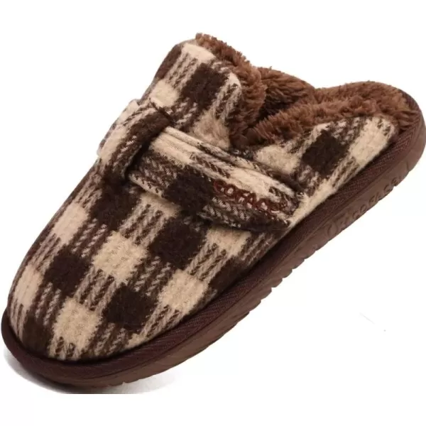 COFACE Unisex Mens Womens Cozy Memory Foam Scuff Slippers Casual Slip On Warm House Shoes Indoor/Outdoor Sandal Slippers With Arch Support Rubber Sole Size 4-15)