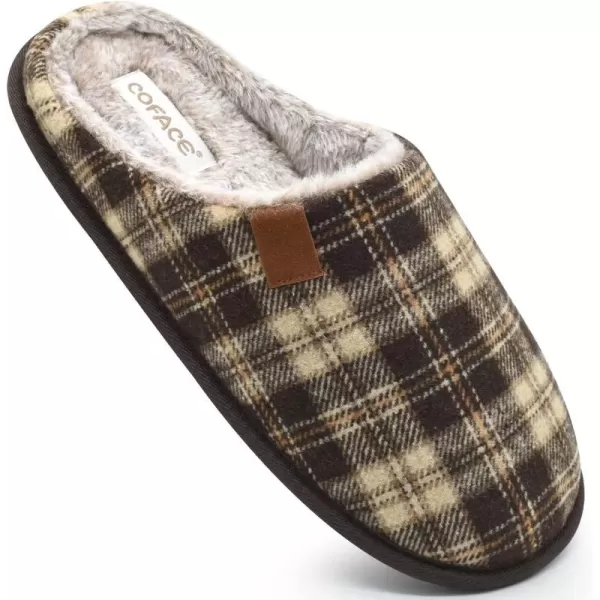 COFACE Unisex Mens Womens Cozy Memory Foam Scuff Slippers Casual Slip On Warm House Shoes Indoor/Outdoor Sandal Slippers With Arch Support Rubber Sole Size 4-15