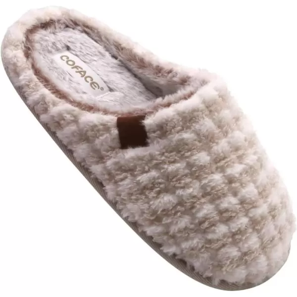 COFACE Unisex Mens Womens Cozy Memory Foam Scuff Slippers Casual Slip On Warm House Shoes Indoor/Outdoor Sandal Slippers With Arch Support Rubber Sole Size 4-15