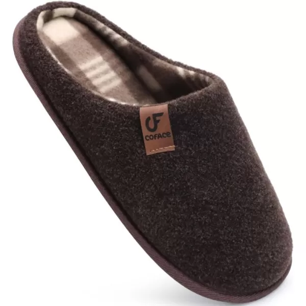 COFACE Unisex Mens Womens Cozy Memory Foam Scuff Slippers Casual Slip On Warm House Shoes Indoor/Outdoor Sandal Slippers With Arch Support Rubber Sole Size 4-15