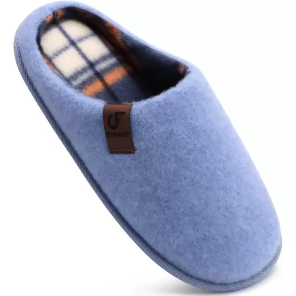 COFACE Unisex Mens Womens Cozy Memory Foam Scuff Slippers Casual Slip On Warm House Shoes Indoor/Outdoor Sandal Slippers With Arch Support Rubber Sole Size 4-15
