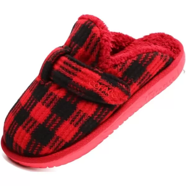 COFACE Unisex Mens Womens Cozy Memory Foam Scuff Slippers Casual Slip On Warm House Shoes Indoor/Outdoor Sandal Slippers With Arch Support Rubber Sole Size 4-15)