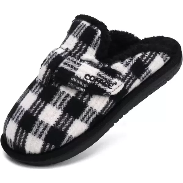 COFACE Unisex Mens Womens Cozy Memory Foam Scuff Slippers Casual Slip On Warm House Shoes Indoor/Outdoor Sandal Slippers With Arch Support Rubber Sole Size 4-15)