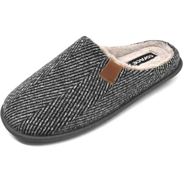 COFACE Unisex Mens Womens Cozy Memory Foam Scuff Slippers Casual Slip On Warm House Shoes Indoor/Outdoor Sandal Slippers With Arch Support Rubber Sole Size 4-15