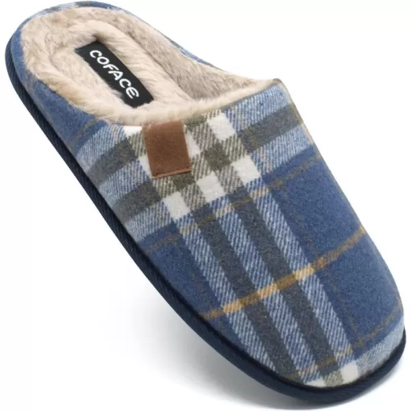 COFACE Unisex Mens Womens Cozy Memory Foam Scuff Slippers Casual Slip On Warm House Shoes Indoor/Outdoor Sandal Slippers With Arch Support Rubber Sole Size 4-15