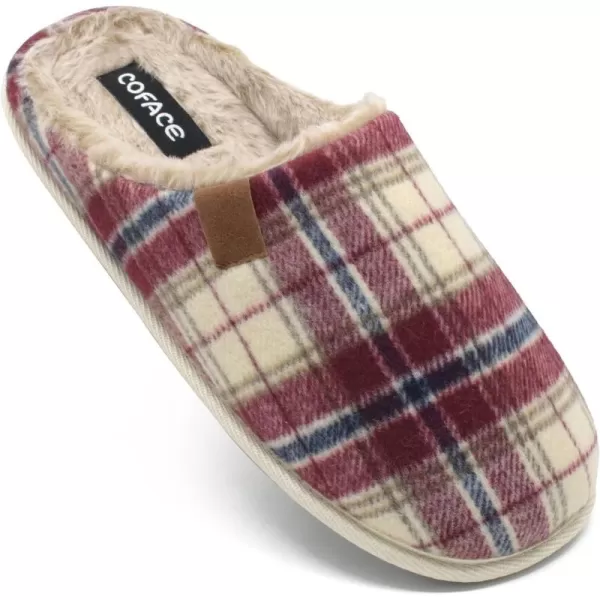 COFACE Unisex Mens Womens Cozy Memory Foam Scuff Slippers Casual Slip On Warm House Shoes Indoor/Outdoor Sandal Slippers With Arch Support Rubber Sole Size 4-15