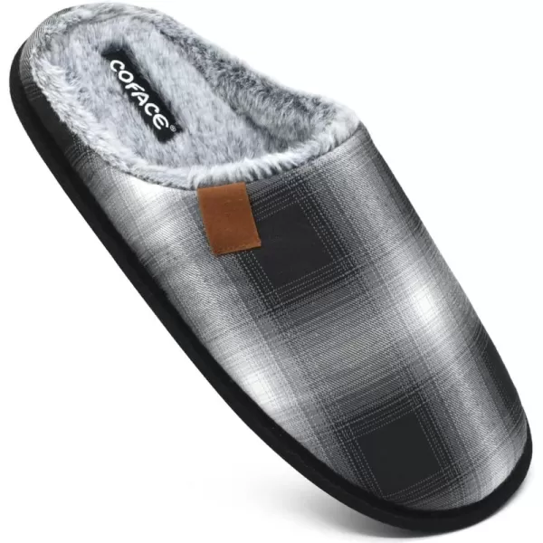 COFACE Unisex Mens Womens Cozy Memory Foam Scuff Slippers Casual Slip On Warm House Shoes Indoor/Outdoor Sandal Slippers With Arch Support Rubber Sole Size 4-15