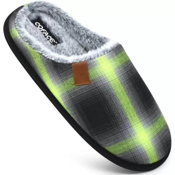 COFACE Unisex Mens Womens Cozy Memory Foam Scuff Slippers Casual Slip On Warm House Shoes Indoor/Outdoor Sandal Slippers With Arch Support Rubber Sole Size 4-15