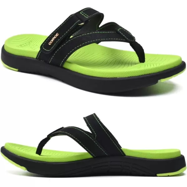 COFACE Womens Fashion Orthotic Flip Flops Ladies Slip On Lightweight Athletic Yoga Mat Cushion Thong Sandals With Comfortable Plantar Fasciitis Arch Support