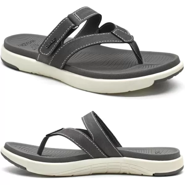 COFACE Womens Fashion Orthotic Flip Flops Ladies Slip On Lightweight Athletic Yoga Mat Cushion Thong Sandals With Comfortable Plantar Fasciitis Arch Support