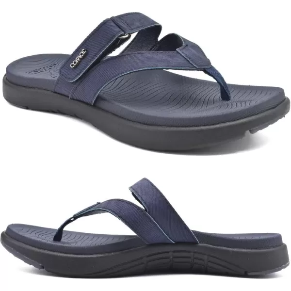 COFACE Womens Fashion Orthotic Flip Flops Ladies Slip On Lightweight Athletic Yoga Mat Cushion Thong Sandals With Comfortable Plantar Fasciitis Arch Support