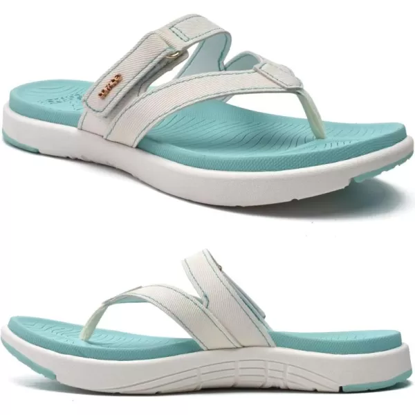 COFACE Womens Fashion Orthotic Flip Flops Ladies Slip On Lightweight Athletic Yoga Mat Cushion Thong Sandals With Comfortable Plantar Fasciitis Arch Support