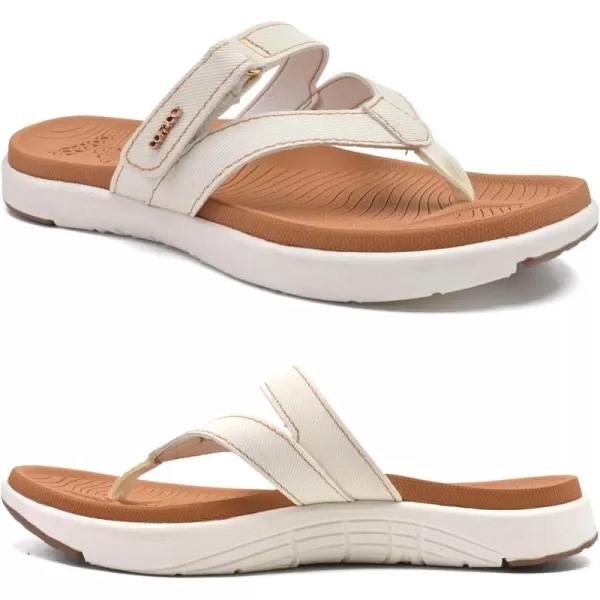 COFACE Womens Fashion Orthotic Flip Flops Ladies Slip On Lightweight Athletic Yoga Mat Cushion Thong Sandals With Comfortable Plantar Fasciitis Arch Support