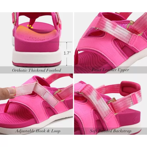 COFACE Flip Flops Sandals for Women Ladies Lightweight Athletic Soft Cushion Walking Sandals Orthotic Orthopedic Thong Sandals With Comfortable Arch Support Outdoor Beach Summer 