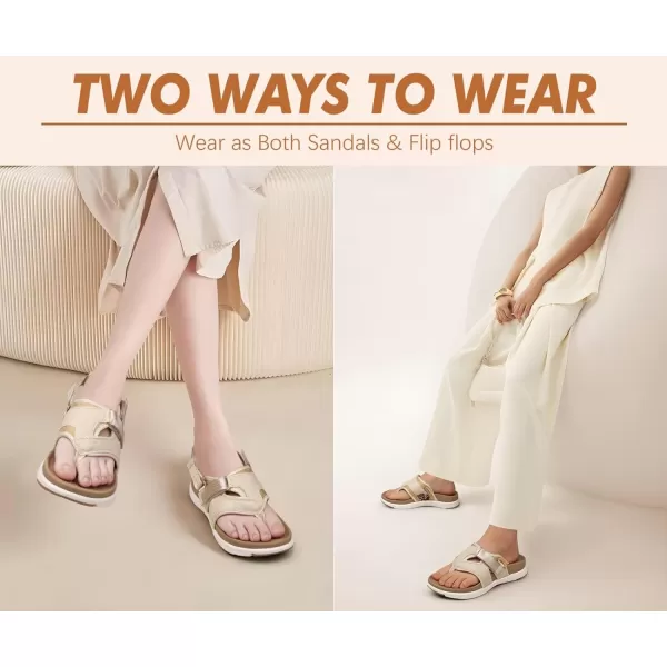 COFACE Flip Flops Sandals for Women Ladies Lightweight Athletic Soft Cushion Walking Sandals Orthotic Orthopedic Thong Sandals With Comfortable Arch Support Outdoor Beach Summer 
