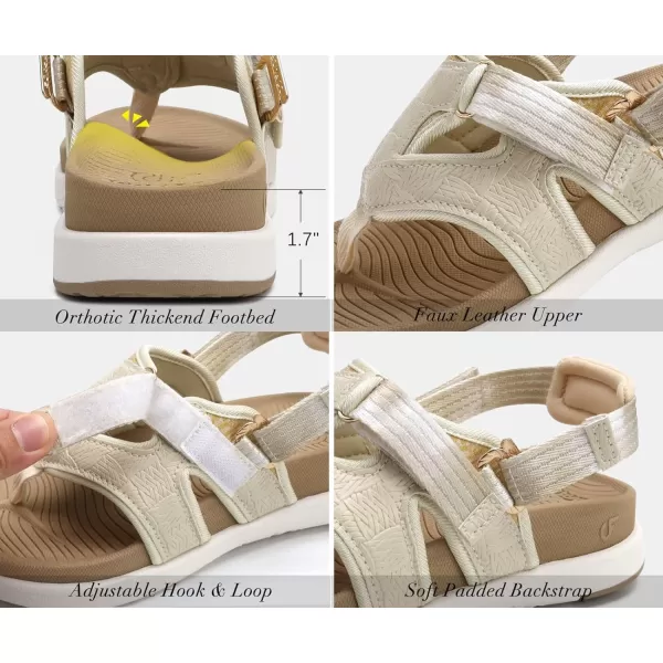 COFACE Flip Flops Sandals for Women Ladies Lightweight Athletic Soft Cushion Walking Sandals Orthotic Orthopedic Thong Sandals With Comfortable Arch Support Outdoor Beach Summer 