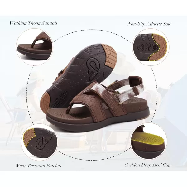 COFACE Flip Flops Sandals for Women Ladies Lightweight Athletic Soft Cushion Walking Sandals Orthotic Orthopedic Thong Sandals With Comfortable Arch Support Outdoor Beach Summer 