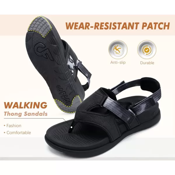 COFACE Flip Flops Sandals for Women Ladies Lightweight Athletic Soft Cushion Walking Sandals Orthotic Orthopedic Thong Sandals With Comfortable Arch Support Outdoor Beach Summer 