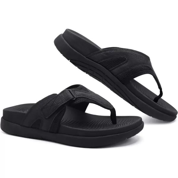COFACE Mens Sandals with Arch Support Sport Recovery Beach Flip Flops for Men Outdoor Soft Thick Cushion Orthopedic Slides Sandal