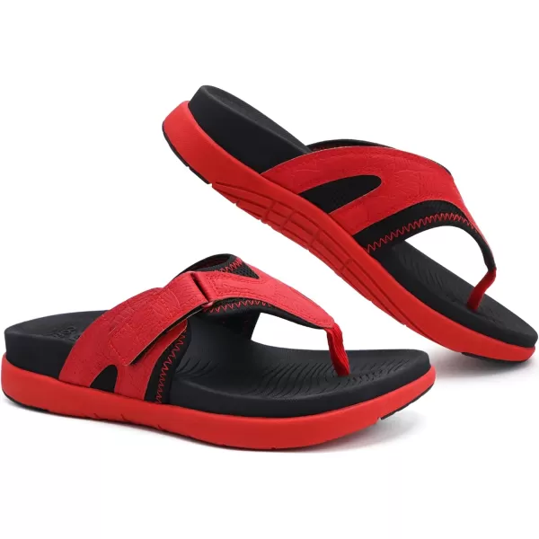 COFACE Mens Sandals with Arch Support Sport Recovery Beach Flip Flops for Men Outdoor Soft Thick Cushion Orthopedic Slides Sandal