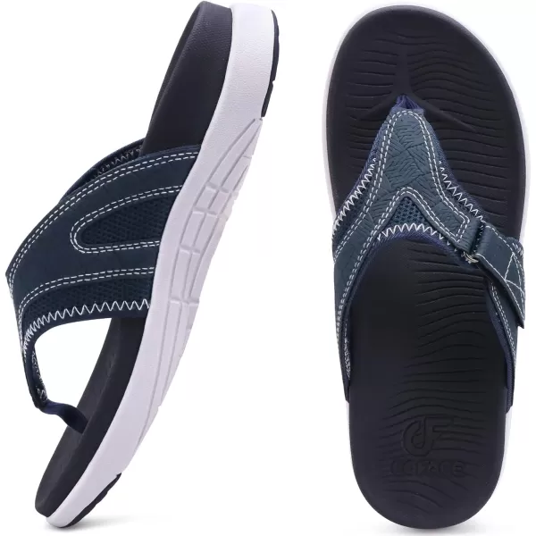 COFACE Mens Sandals with Arch Support Sport Recovery Beach Flip Flops for Men Outdoor Soft Thick Cushion Orthopedic Slides Sandal