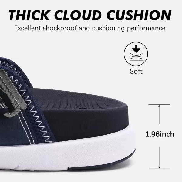 COFACE Mens Sport Beach Sandals with Arch Support Open Toe Leather Hiking Sandals for Man Outdoor Walking Sandals Men Water Shoes