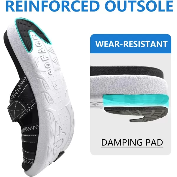 COFACE Mens Sport Recovery Sandals Plantar Fasciitis Soft Cushion Lightweight Orthotic Slides for Men