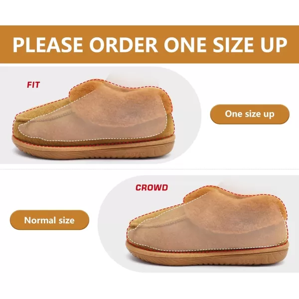 COFACE Women's Memory Foam House Slippers Arch Support Moccasin Winter Shoes Ladies Warm Fuzzy Faux Fur Collar With Indoor Outdoor Rubber Sole)