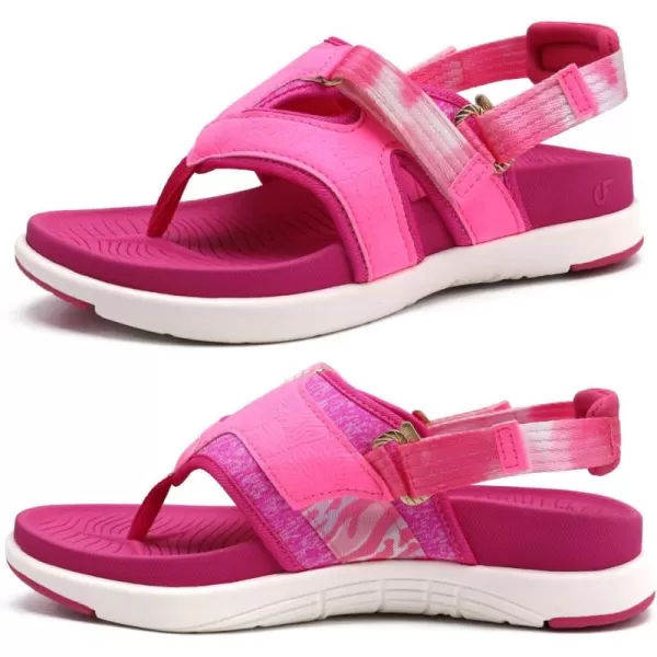 COFACE Flip Flops Sandals for Women Ladies Lightweight Athletic Soft Cushion Walking Sandals Orthotic Orthopedic Thong Sandals With Comfortable Arch Support Outdoor Beach Summer 